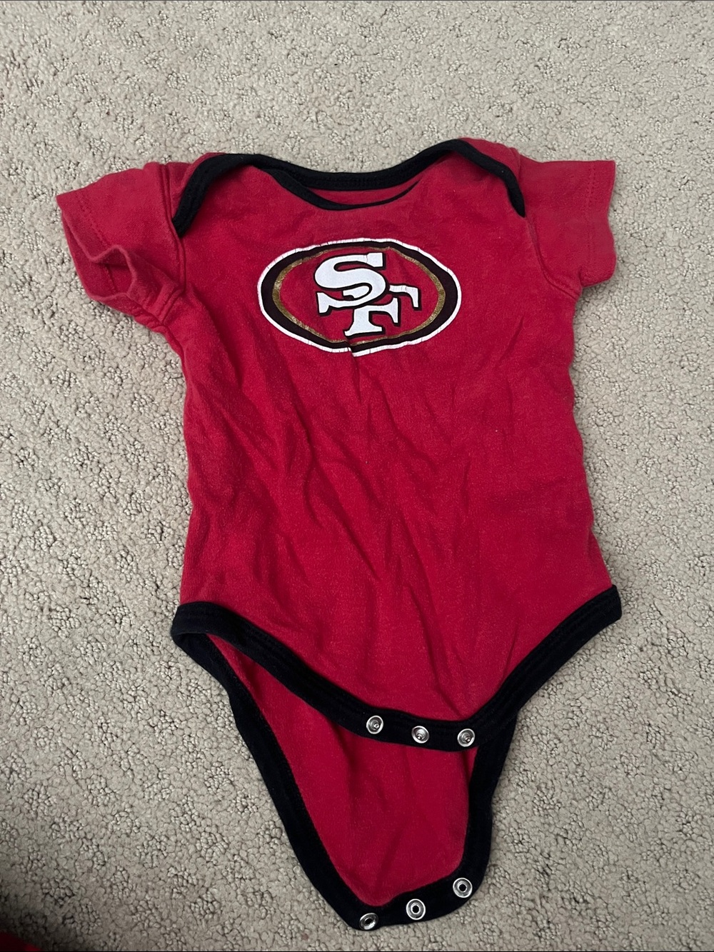 San Francisco Red Baby One-Piece Bodysuit
